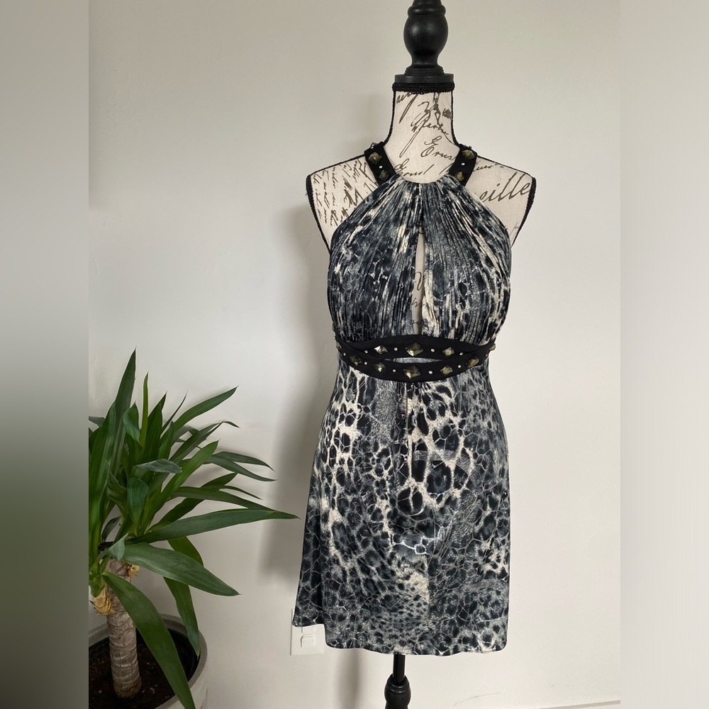 Kimikal Black and Silver studded dress